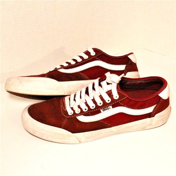 Vans Chima Ferguson Pro Maroon / Deep Red Leather | Men's 10 - Picture 1 of 9